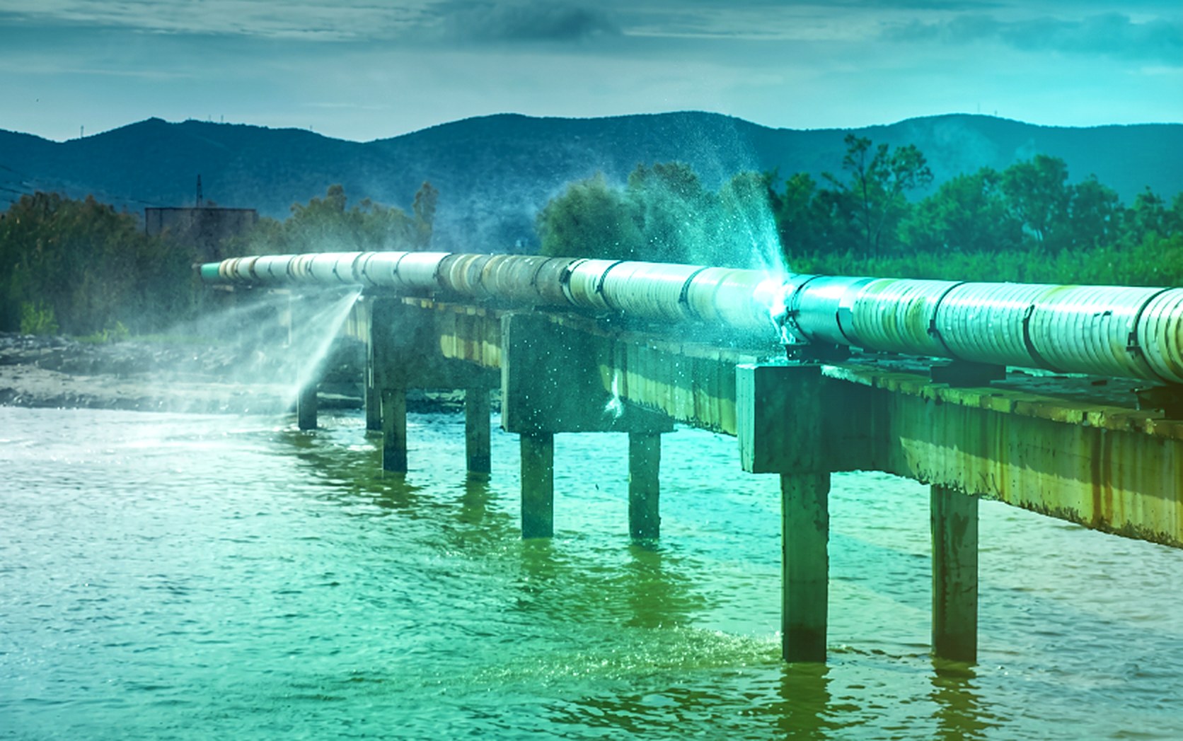 Contextual hero: water infrastructure or utility network theme