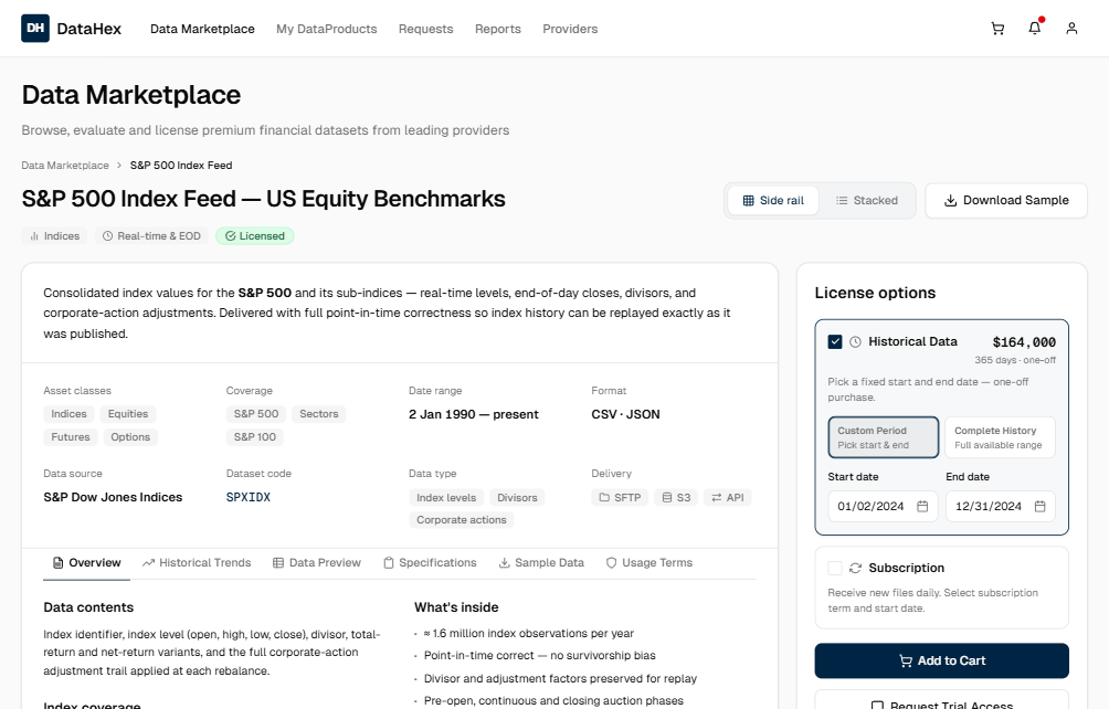 Data Shop — storefront and checkout (cropped, zoomed)