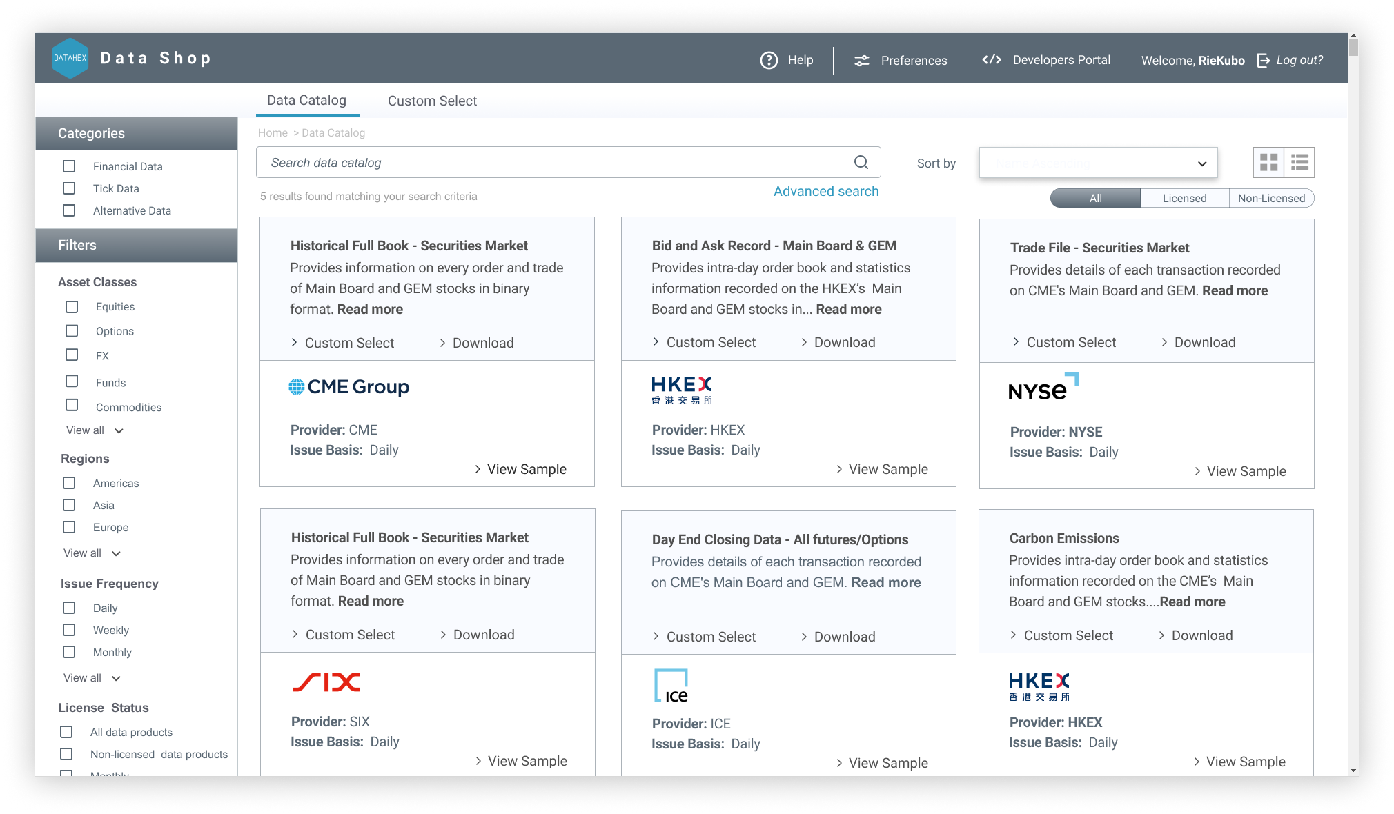 Discover Data Shop Catalog Discover Data Shop Catalog